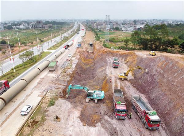湛江市引調(diào)水工程第二標(biāo)段加快推進(jìn)